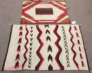 Appraisal: lot of Southwest Native American wool rug group lot of