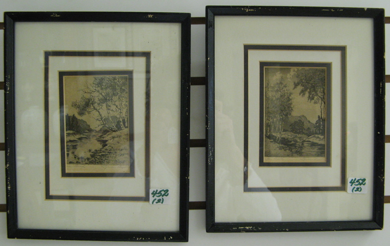 Appraisal: LYMAN BYXBE Estes Park Colorado born TWO original etchings and