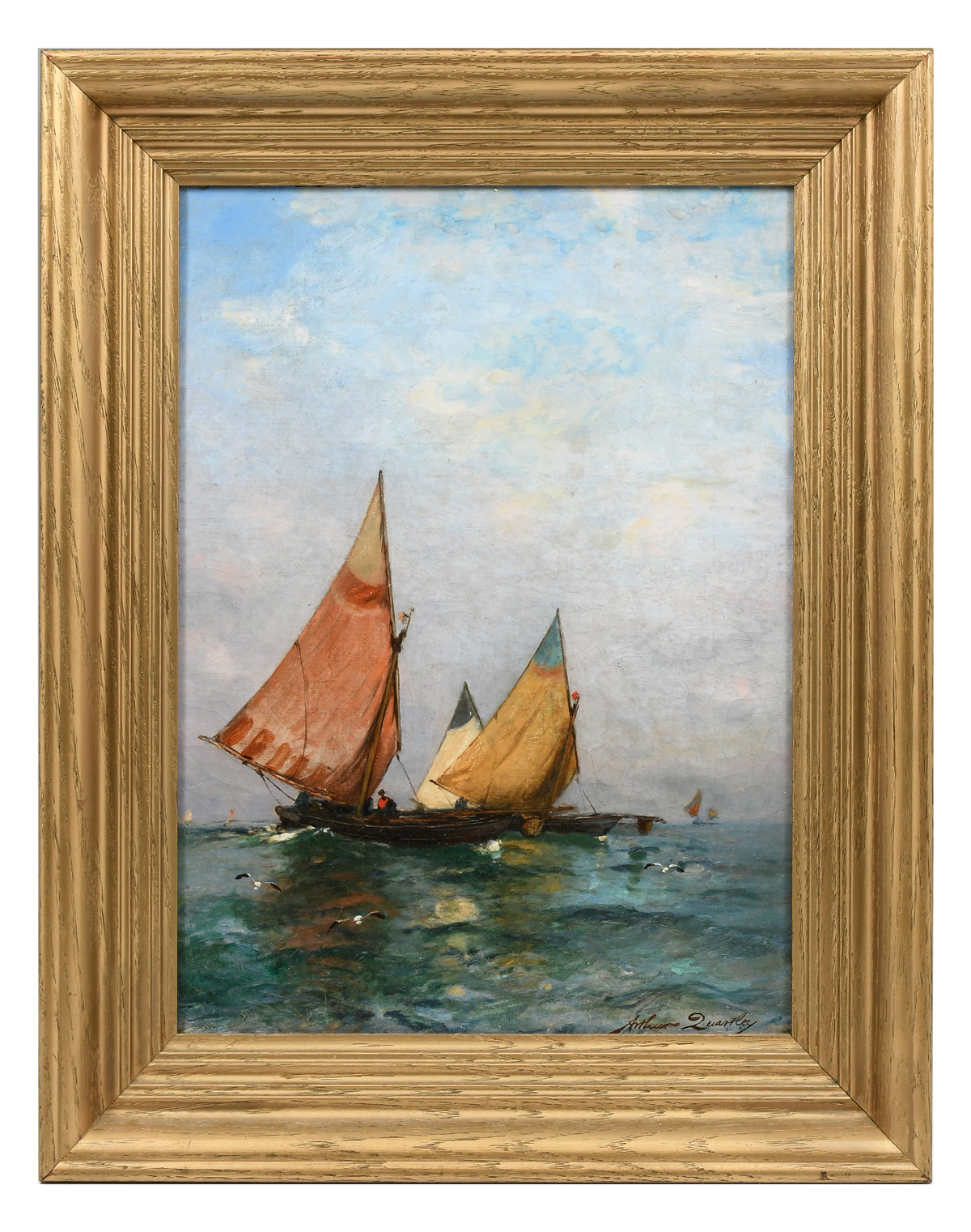 Appraisal: QUARTLEY Arthur American - ''Adriatic Sardine Boats Making for Venice''