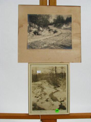 Appraisal: Two vintage art photographs by Frank M Hohenberger IN including