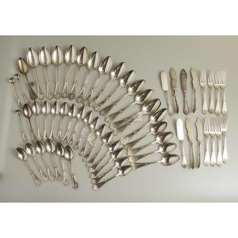 Appraisal: Assorted Silver Flatware Pacific Pattern assorted pieces silver flatware Pacific