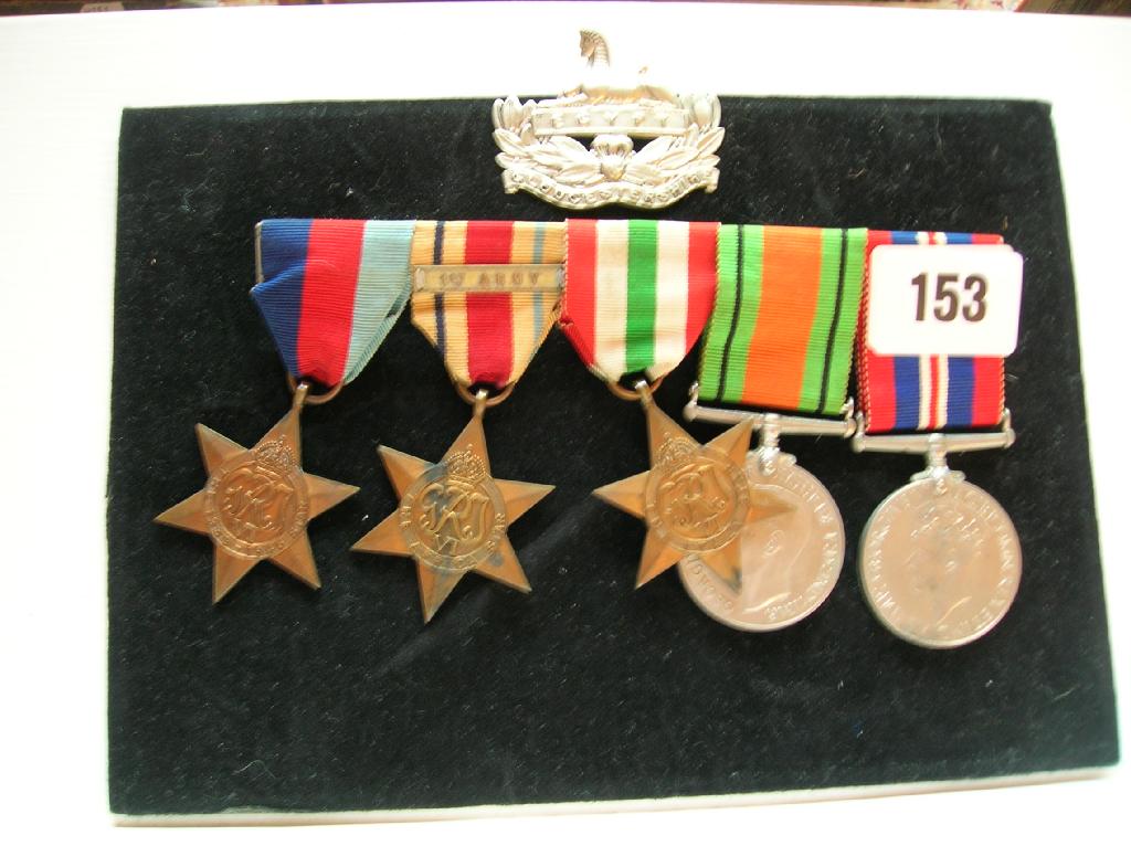 Appraisal: A five medal group to A C Johnstone Gloucester Africa