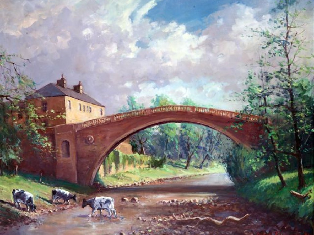 Appraisal: ROBIN FURNESS b EVENING - GRETA BRIDGE signed lower right