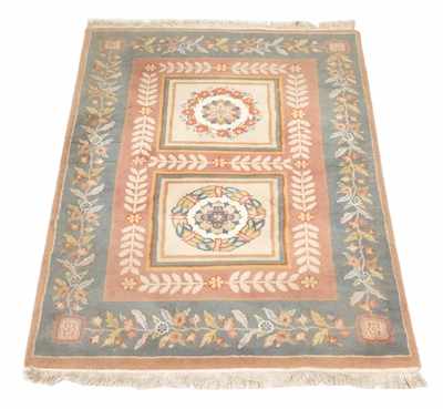 Appraisal: A French Style Carpet Thick wool on cotton weft tapestry