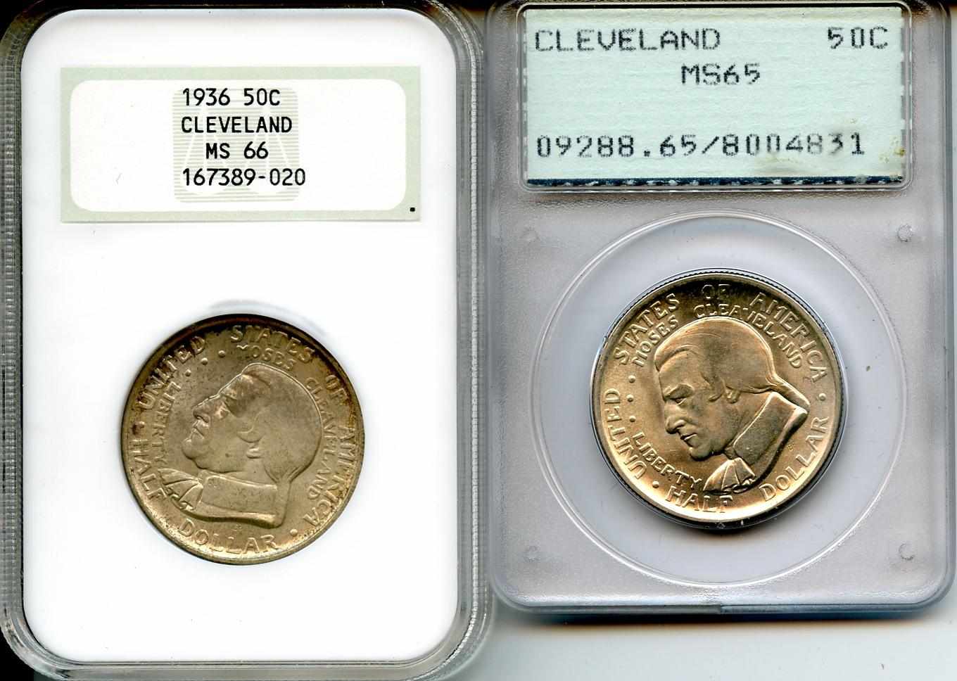 Appraisal: Cleveland C Present are Cleveland MS PCGS light patina and