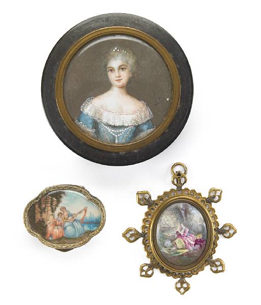 Appraisal: Property of various owners set in patch boxes pendants and