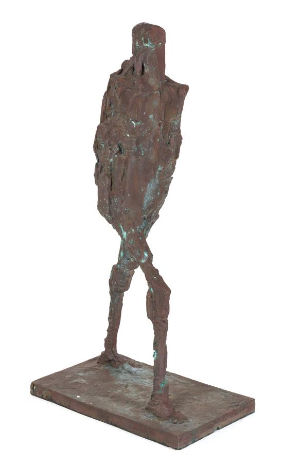 Appraisal: Sale Lot Artist Unknown th century Walking Man bronze Height