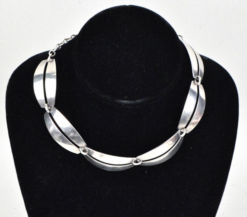 Appraisal: Georg Jensen Sterling Choker approximately long Weight OZT No credit