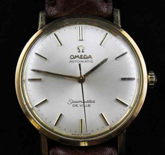 Appraisal: A gentleman's 's ct gold Omega Seamaster De Ville automatic