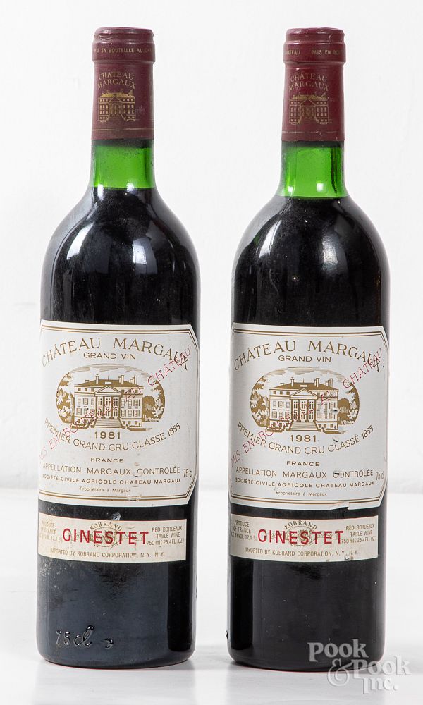 Appraisal: Two bottles of Chateau Margaux Two bottles of Chateau Margaux