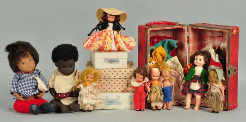 Appraisal: Lot of Collectible Dolls Description Sasha baby girls with original