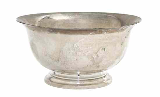 Appraisal: An American Sterling Silver Paul Revere Style Bowl Georg Jensen