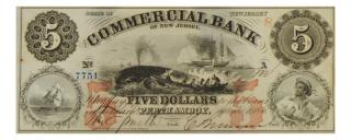 Appraisal: Commercial Bank NJ Whale Note Perth Amboy NJ September st