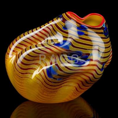 Appraisal: DALE CHIHULY b PORTLAND PRESS Blown glass Macchia bowl with