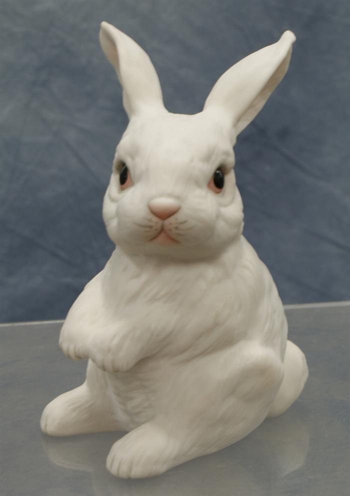 Appraisal: Boehm White rabbit sitting tall Estimate -