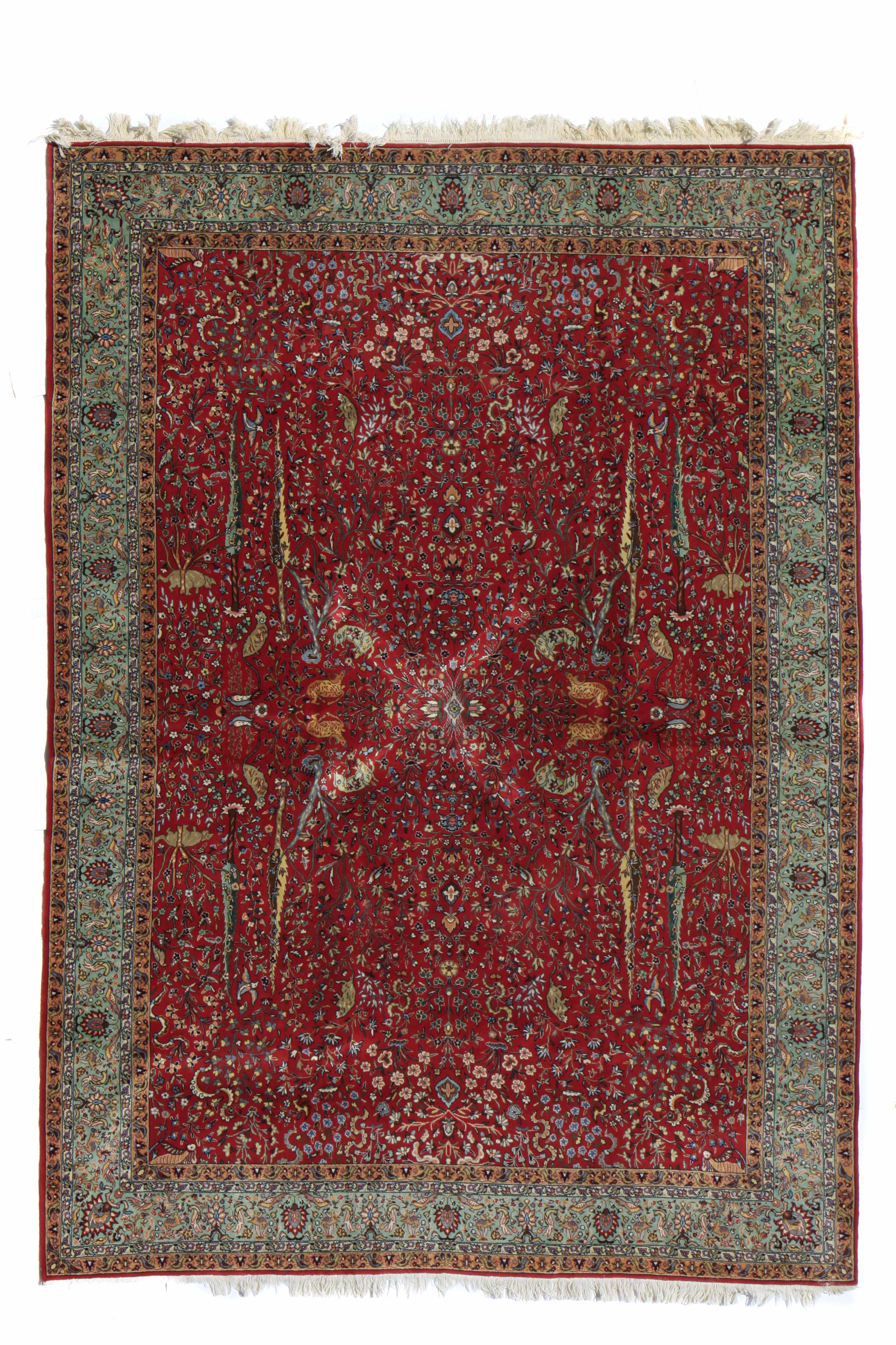 Appraisal: Property of Various Owners A Tabriz carpet size approximately ft