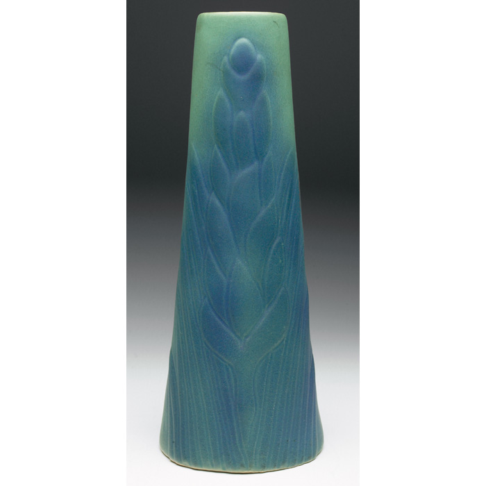 Appraisal: Van Briggle vase c large flaring shape with a yucca