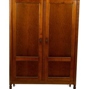 Appraisal: A French Fruitwood Two Door Cabinet in the Manner of