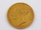 Appraisal: A Victorian gold half sovereign dated