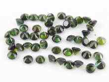 Appraisal: A quantity of loose polished green tourmalines each stone approx