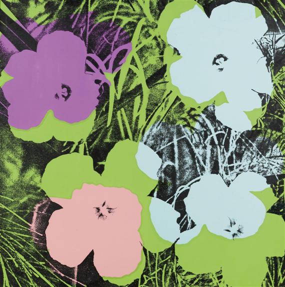 Appraisal: After WARHOL ANDY Pittsburgh - New York Flowers Sheet from