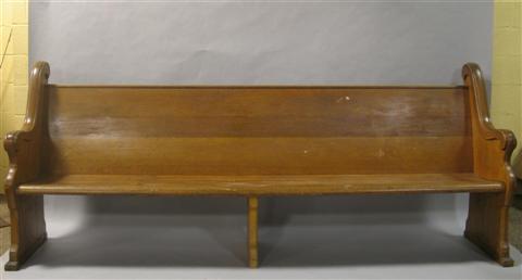 Appraisal: AMERICAN CHURCH PEW h w d in