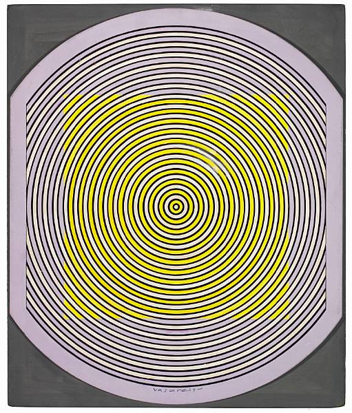 Appraisal: n a Victor Vasarely Hungarian - Malna signed 'Vasarely' lower