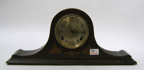 Appraisal: Two Ingraham ebonized mantle clocks h w and h w