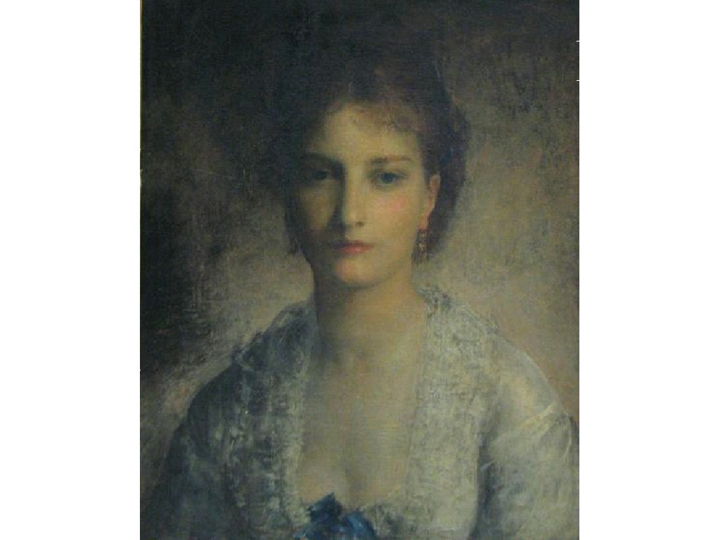 Appraisal: LOUIS GUSTAV RICARD A portrait of Miss Alice Schlesinger wearing