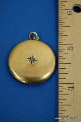 Appraisal: Antique c 's K Gold Diamond Locket PendantThis is a