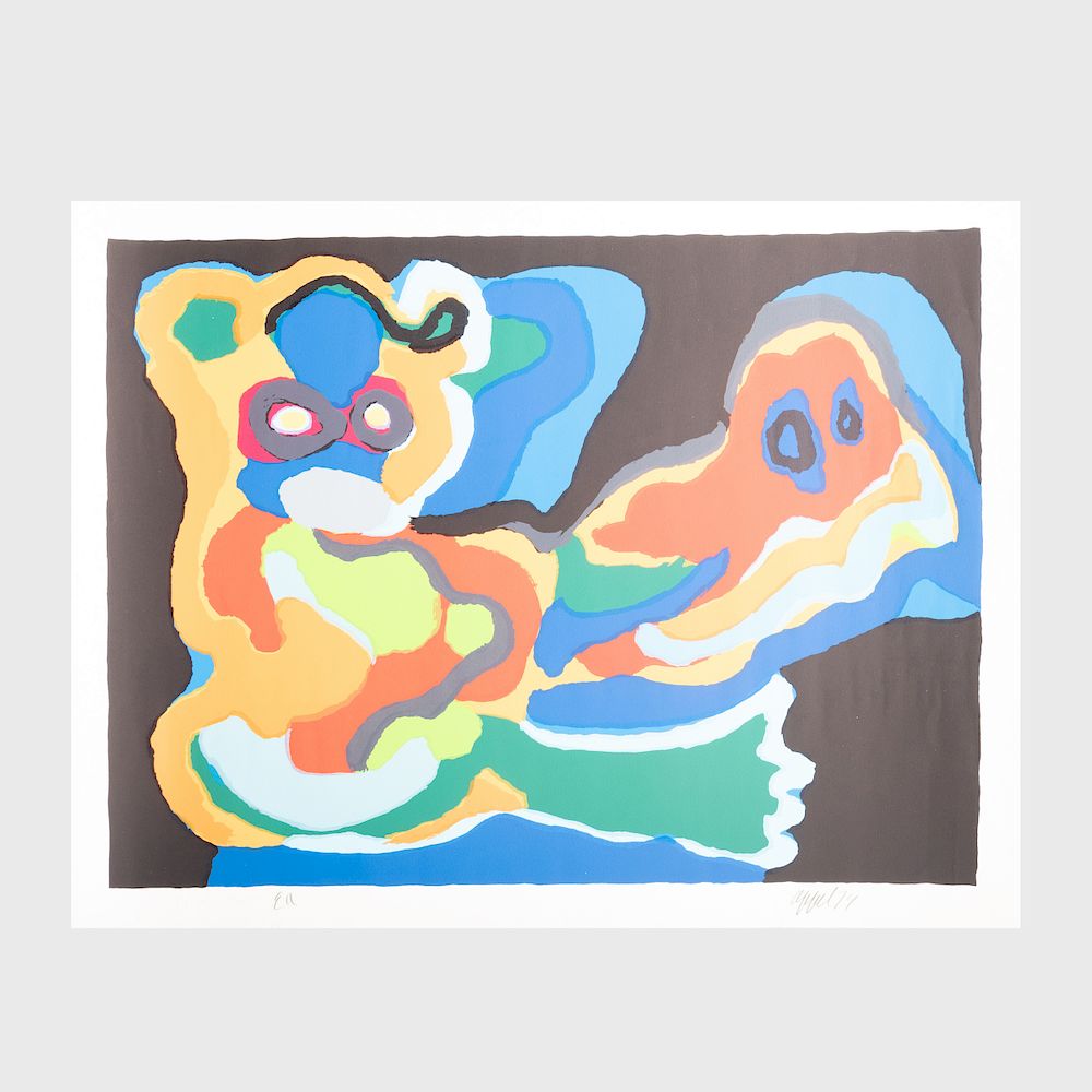 Appraisal: Karel Appel - Untitled Lithograph in colors on wove paper