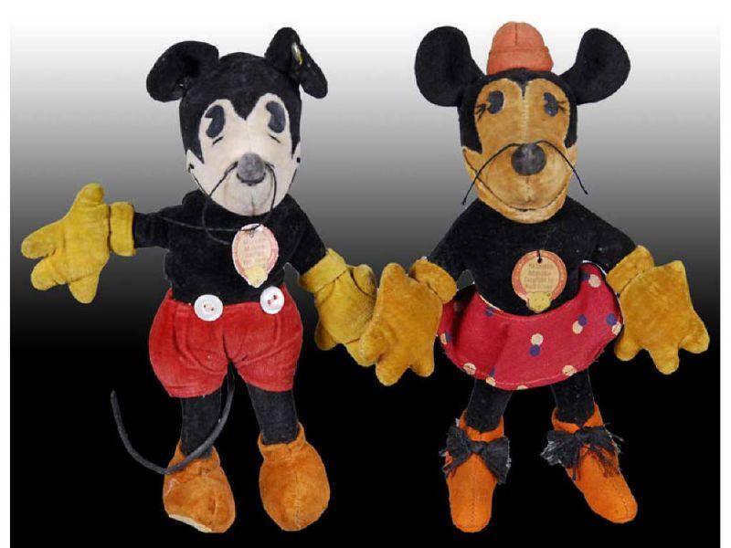 Appraisal: Lot of Small Walt Disney Mickey Minnie Mouse Description -