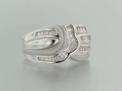 Appraisal: An k Gold and Diamond Ring k white gold ring