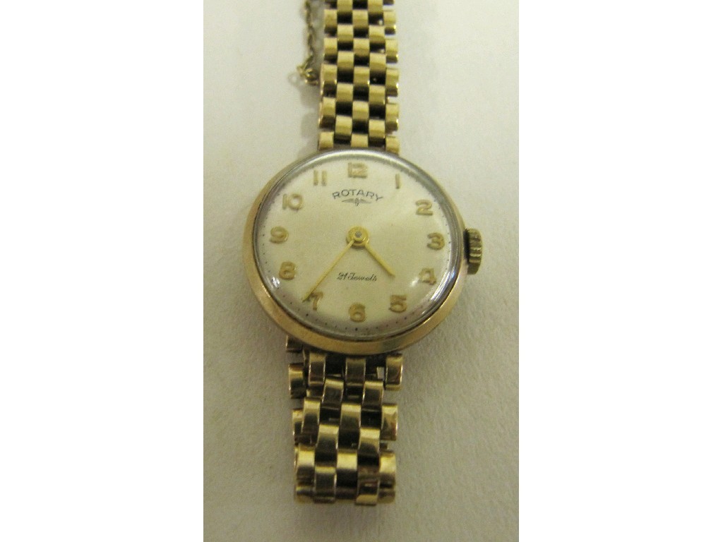 Appraisal: Ladies ct gold bracelet watch by Rotary