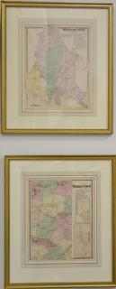 Appraisal: Four handcolored engraved maps Atlas of New York and Vicinity