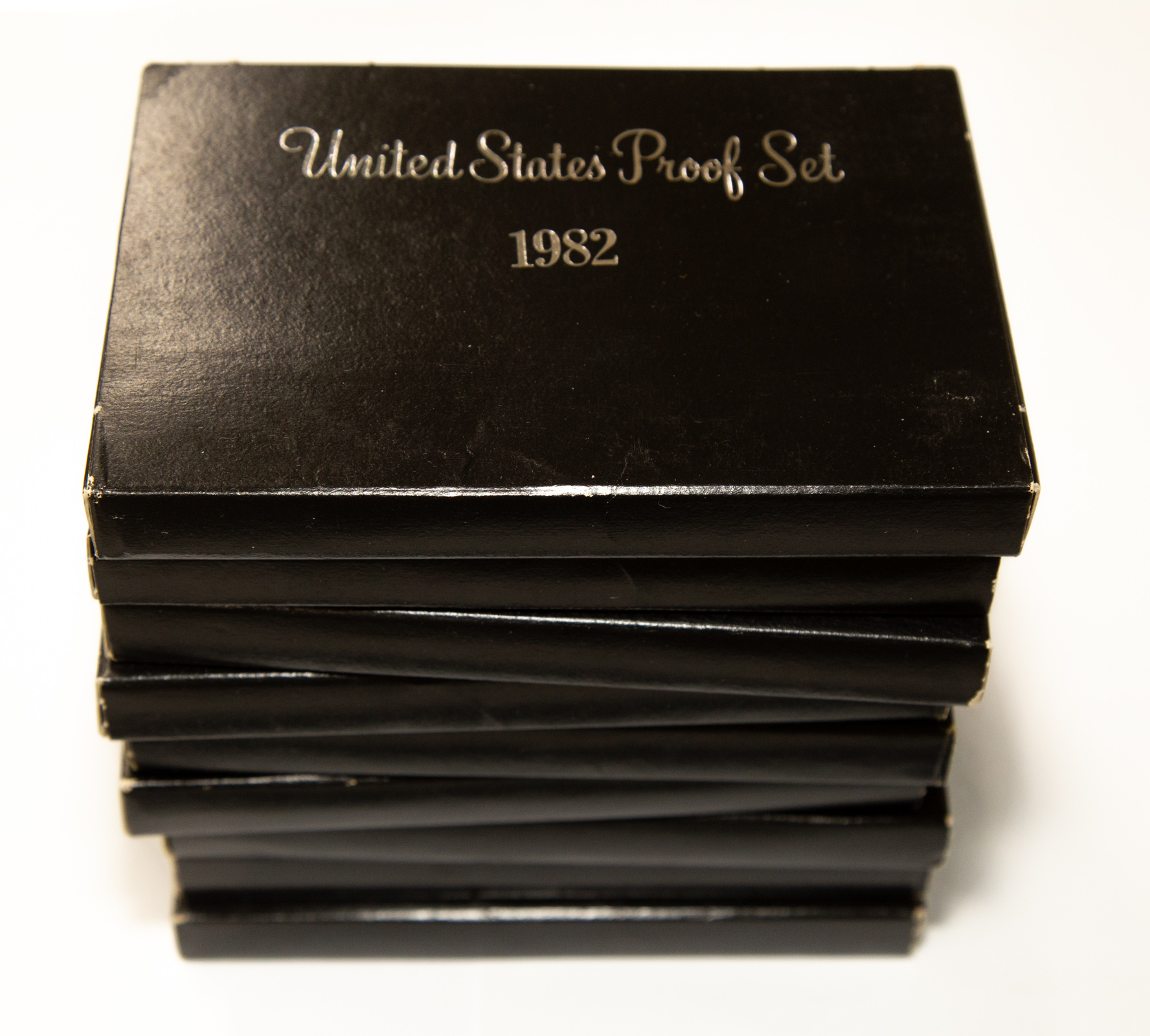 Appraisal: NINE UNITED STATES PROOF SETS With original cardstock cases