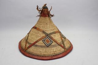 Appraisal: th C Niger Mauritania Conical Hat Fulani or Tuareg Niger