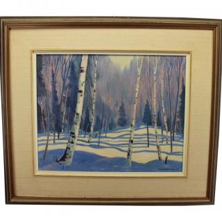 Appraisal: Ray Storberg Canada born Ray Storberg born Winter landscape painting