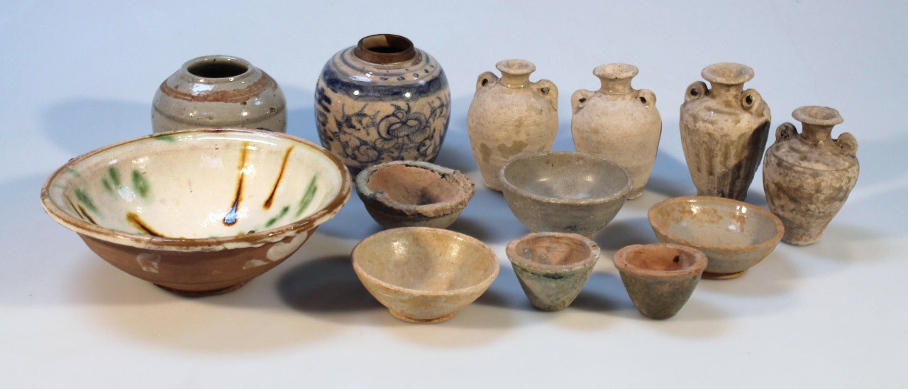 Appraisal: Various Chinese and Cambodian terracotta and part glazed earthenware to