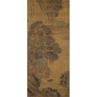 Appraisal: Manner of Tang Yin - Figural Landscape Hanging scroll ink