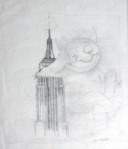 Appraisal: SENDAK Maurice Bernard b A large scale original pencil sketch