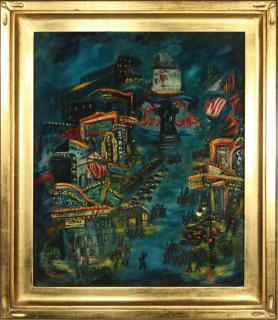 Appraisal: ATTRIBUTED SHIRLEY KESSLER TH C OIL An oil on canvas