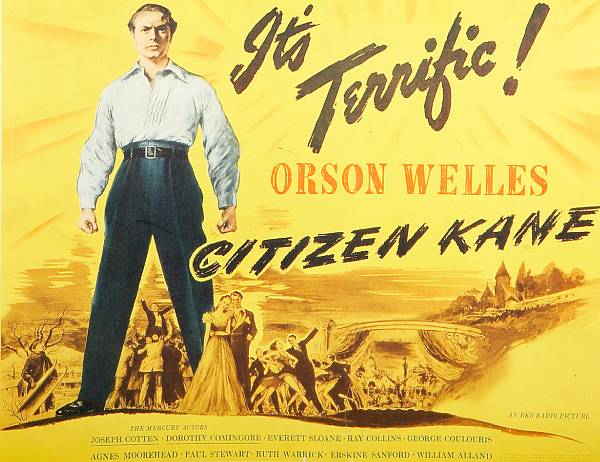 Appraisal: Citizen Kane RKO title lobby card condition B- Please note