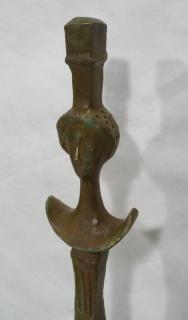 Appraisal: Alberto GIACOMETTI style Bronze Floor Lamp Tete de Femme Not