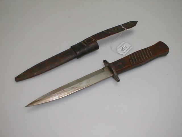 Appraisal: A German WWII knife the blade stamped Gottlieb Solingen Foch