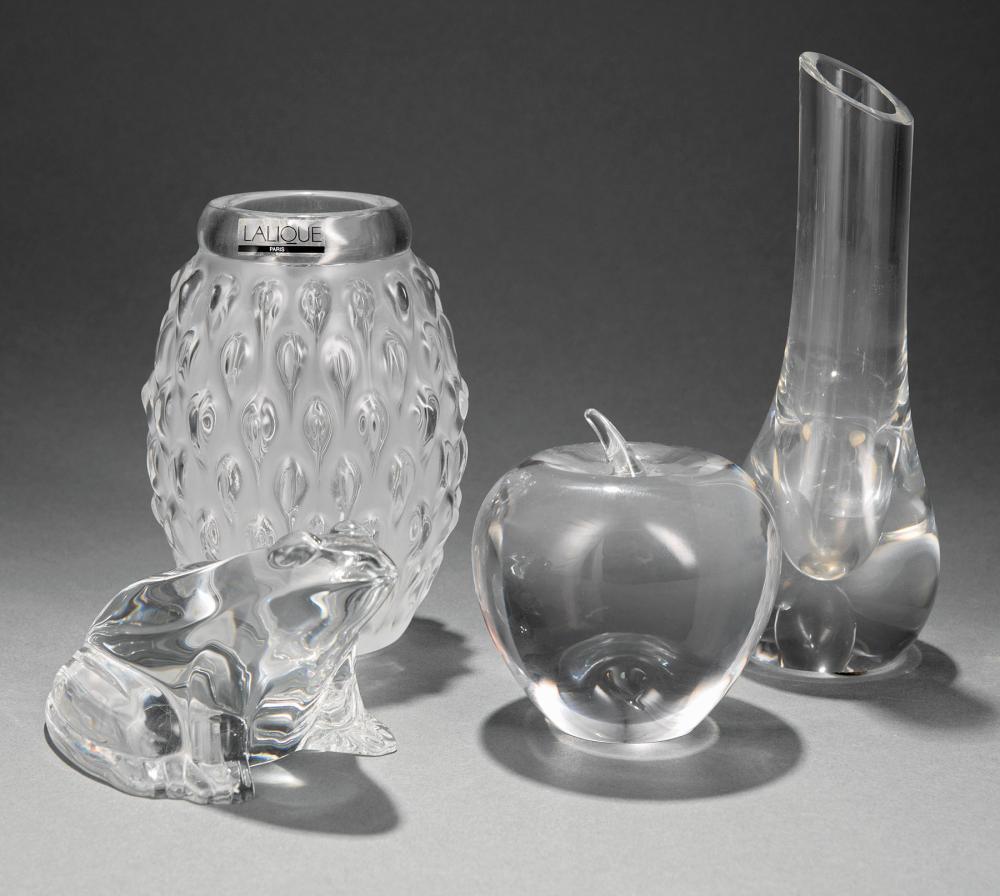 Appraisal: Group of Miscellaneous Crystal Objects th c incl a Tiffany