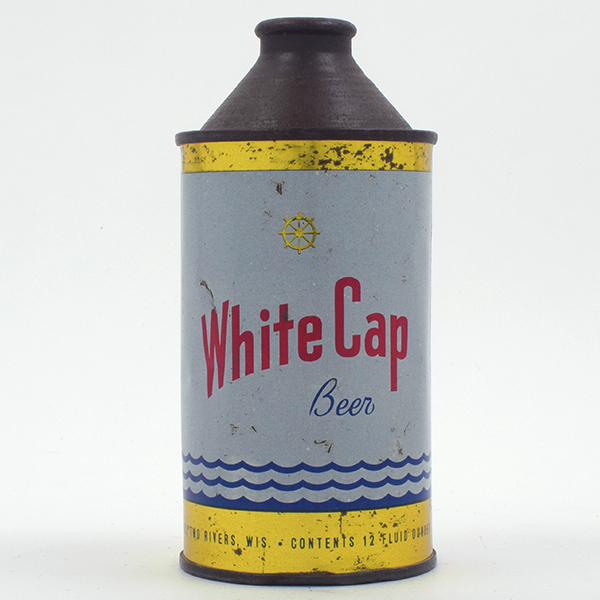 Appraisal: White Cap Beer Cone Top - Reference USBC - Brewery