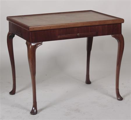 Appraisal: A th century mahogany games table the moulded rectangular top