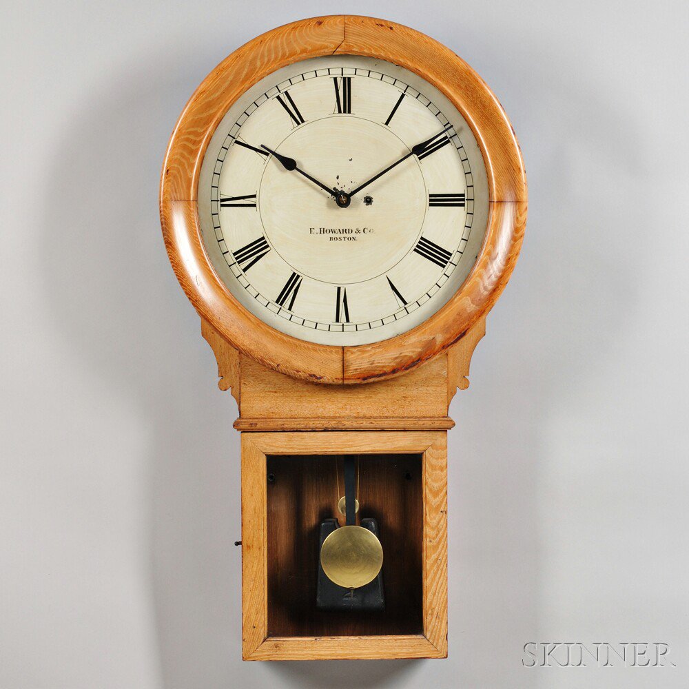 Appraisal: E Howard Co -inch Dial No Oak Wall Regulator Boston