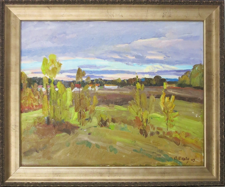 Appraisal: OLEG ULITSKIY OIL ON CANVAS Ukraine Washington born Autumn landscape